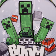 Foto de Mochila Escolar Ruz Minecraft Boom Verde 