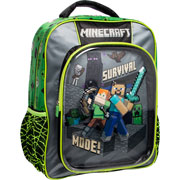 Foto de Mochila Escolar Ruz Minecraft Cubo Verde 