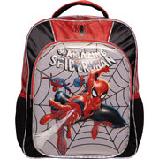 Foto de Mochila Escolar Ruz Spider Telaraña Negro 