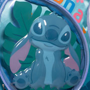 Foto de Mochila Escolar Ruz Stitch Flor Azul 