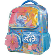 Foto de Mochila Escolar Ruz Stitch Hawai Azul 