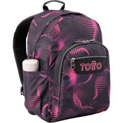 Foto de Mochila escolar Totto Acuarela 3QR marino 
