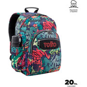 Foto de Mochila escolar Totto Acuarela 6JO multicolor 