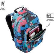 Foto de Mochila escolar Totto Acuarela 6JP azul 