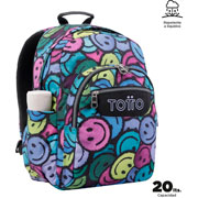 Foto de Mochila escolar Totto Acuarela 6JR multicolor 