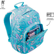 Foto de Mochila escolar Totto Acuarela 6JT azul 