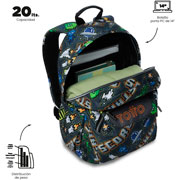 Foto de Mochila Escolar Totto Adventur Gris 