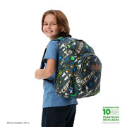 Foto de Mochila Escolar Totto Adventur Gris 