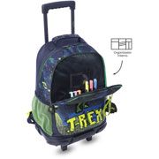 Foto de Mochila Escolar Totto Digisaurio con Ruedas Azul 