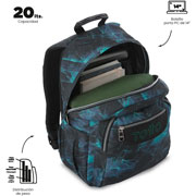 Foto de Mochila Escolar Totto Gelido Azul 
