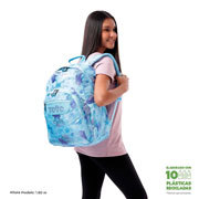 Foto de Mochila Escolar Totto Ma04 Acuarela Azul 