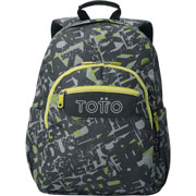 Foto de Mochila Escolar Totto Ma04 Acuarela Gris 