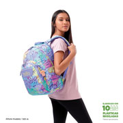 Foto de Mochila Escolar Totto Ma04 Acuarela Multicolor 