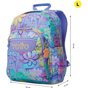 Foto de Mochila Escolar Totto Ma04 Acuarela Multicolor 