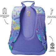 Foto de Mochila Escolar Totto Ma04 Acuarela Multicolor 