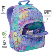 Foto de Mochila Escolar Totto Ma04 Acuarela Multicolor 