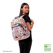 Foto de Mochila Escolar Totto Ma04 Acuarela Rosa 