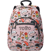 Foto de Mochila Escolar Totto Ma04 Acuarela Rosa 