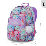 Foto de Mochila Escolar Totto Mewsy 3D Morado 
