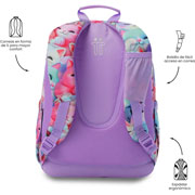 Foto de Mochila Escolar Totto Mewsy 3D Morado 
