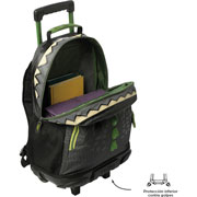 Foto de Mochila Escolar Totto Mj03 Dino Con Ruedas Grisemana A La Vista Erde 