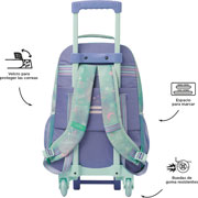 Foto de Mochila Escolar Totto Mj03 Magic Con Ruedas Azul 