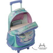 Foto de Mochila Escolar Totto Mj03 Magic Con Ruedas Azul 