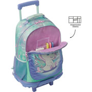 Foto de Mochila Escolar Totto Mj03 Magic Con Ruedas Azul 