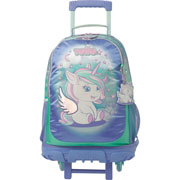 Foto de Mochila Escolar Totto Mj03 Magic Con Ruedas Azul 