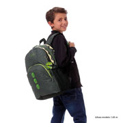 Foto de Mochila Escolar Totto Mj04 Dinoland Grisemana A La Vista Erdd 