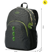 Foto de Mochila Escolar Totto Mj04 Dinoland Grisemana A La Vista Erdd 
