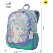 Foto de Mochila Escolar Totto Mj04 Magic Dreams Azul 