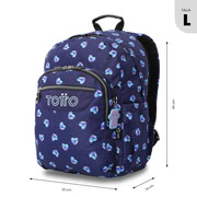 Foto de Mochila Escolar Totto Nacary Glitter Azul 