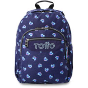 Foto de Mochila Escolar Totto Nacary Glitter Azul 