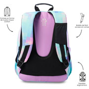 Foto de Mochila Escolar Totto Pixelly Glitter Azul 