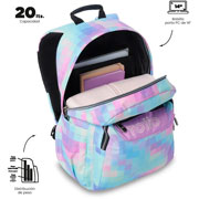 Foto de Mochila Escolar Totto Pixelly Glitter Azul 