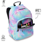 Foto de Mochila Escolar Totto Pixelly Glitter Azul 