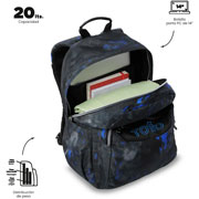 Foto de Mochila Escolar Totto Verat Negro 