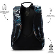 Foto de Mochila Escolar Totto Verat Soccer Negro 