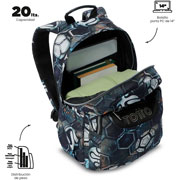 Foto de Mochila Escolar Totto Verat Soccer Negro 