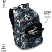 Foto de Mochila Escolar Totto Verat Soccer Negro 