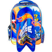 Foto de Mochila Escolar Yadatex Hws012 Hot Wheels Azul 
