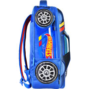 Foto de Mochila Escolar Yadatex Hws014 Hot Wheels Azul 