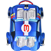 Foto de Mochila Escolar Yadatex Hws014 Hot Wheels Azul 