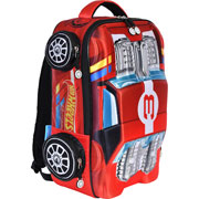 Foto de Mochila Escolar Yadatex Hws015 Hot Wheels Rojo 