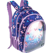 Foto de Mochila Escolar Zipit Clear Top Mariposas 