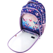 Foto de Mochila Escolar Zipit Clear Top Mariposas 