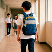 Foto de Mochila Juvenil American Evangelion Kanji Marino 