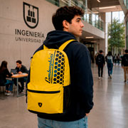 Foto de Mochila Juvenil American Lamborghini Amarillo 
