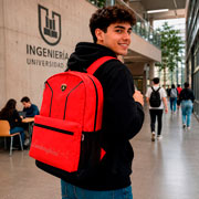 Foto de Mochila Juvenil American Lamborghini Rojo 
